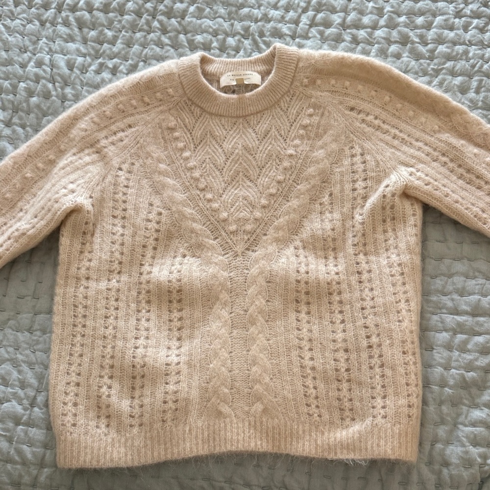 Women's Cream Sweater. NWOT.  Never worn Sézane Mohair/Wool sweater
